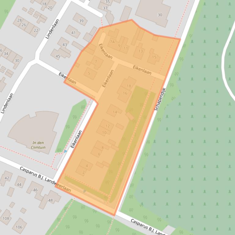 Kaart van postcodegebied 7461XS.