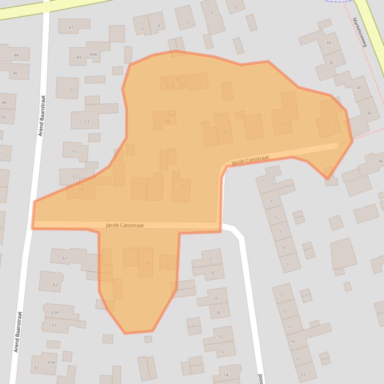 Kaart van postcodegebied 7461ZA.