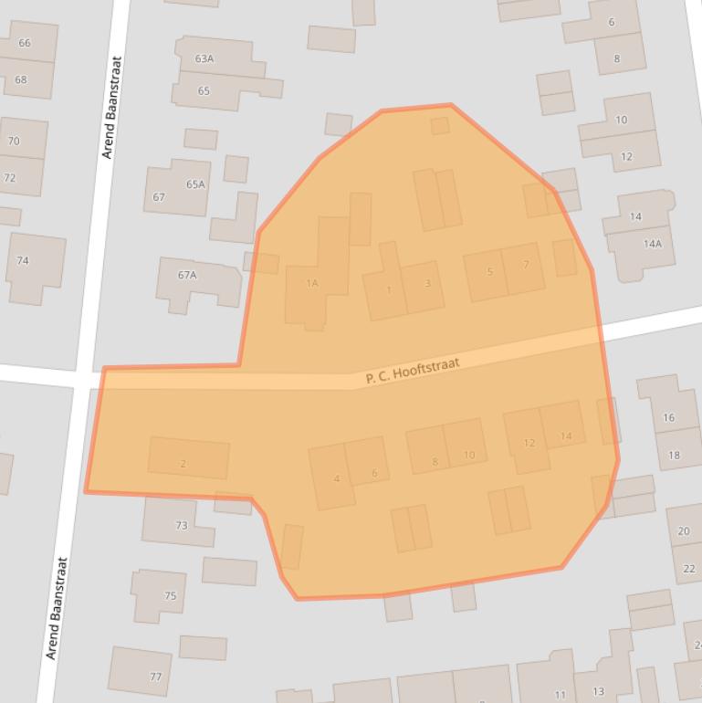 Kaart van postcodegebied 7461ZB.