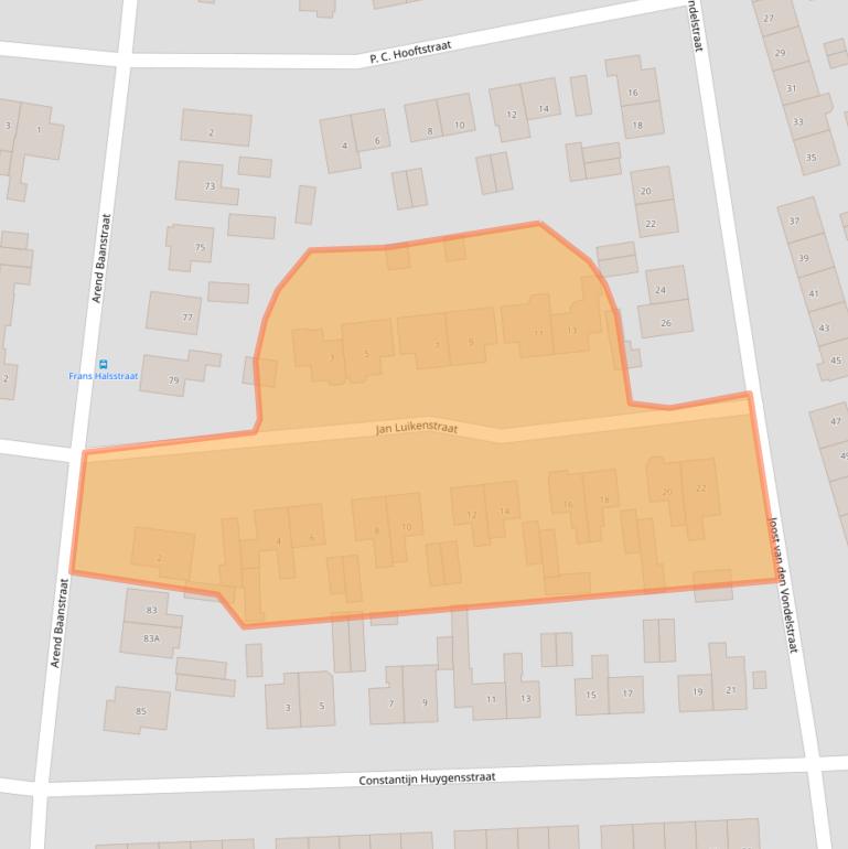 Kaart van postcodegebied 7461ZC.