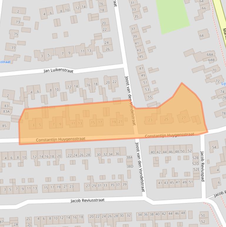 Kaart van postcodegebied 7461ZH.