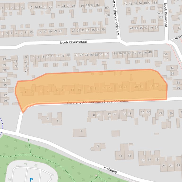 Kaart van postcodegebied 7461ZS.