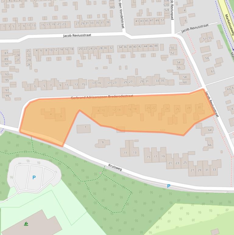 Kaart van postcodegebied 7461ZT.