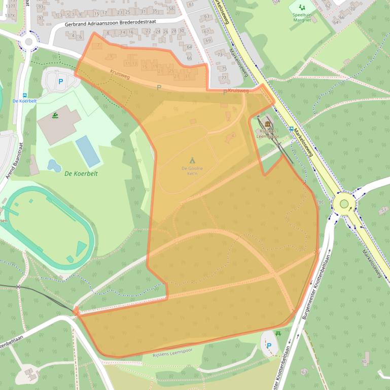 Kaart van postcodegebied 7461ZV.