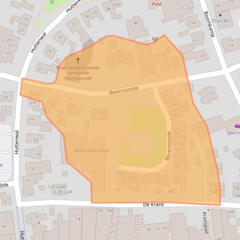 Kaart van postcodegebied 7462AA.