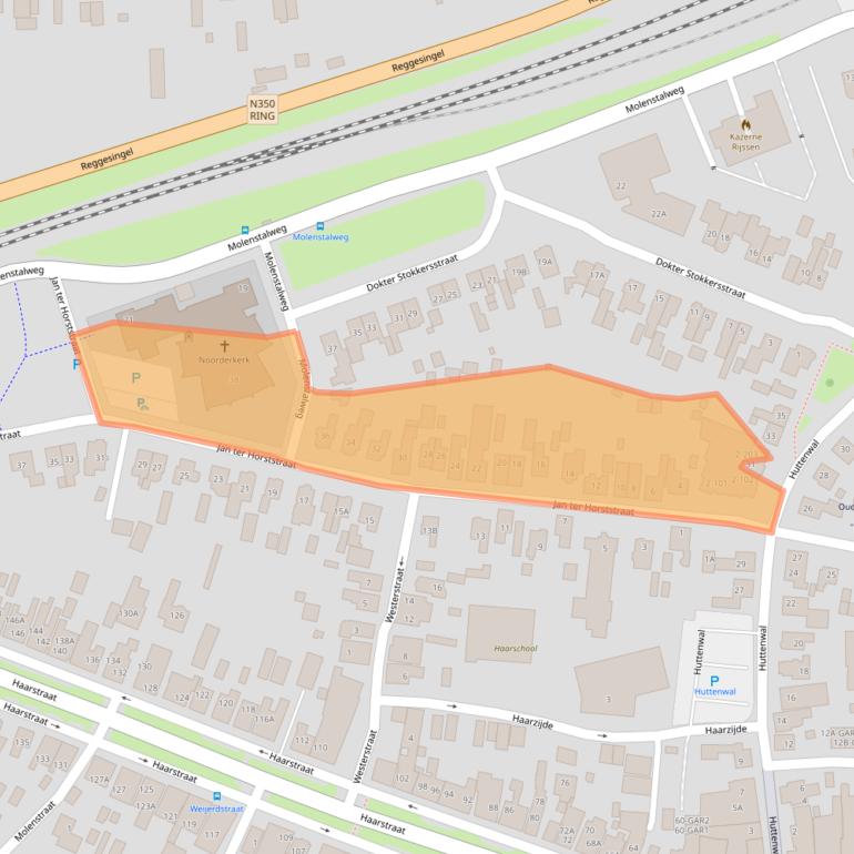 Kaart van postcodegebied 7462AH.