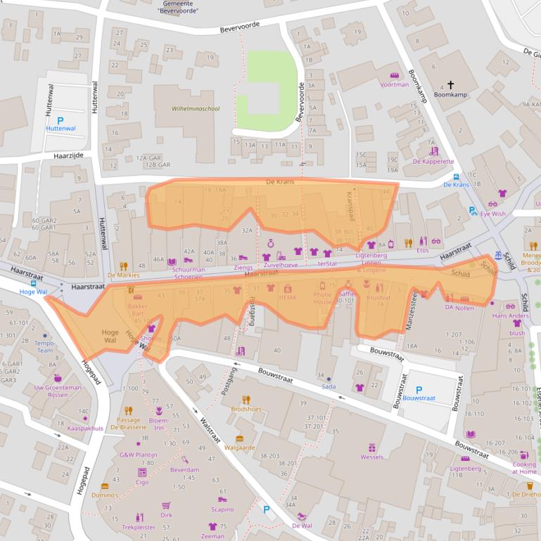 Kaart van postcodegebied 7462AK.