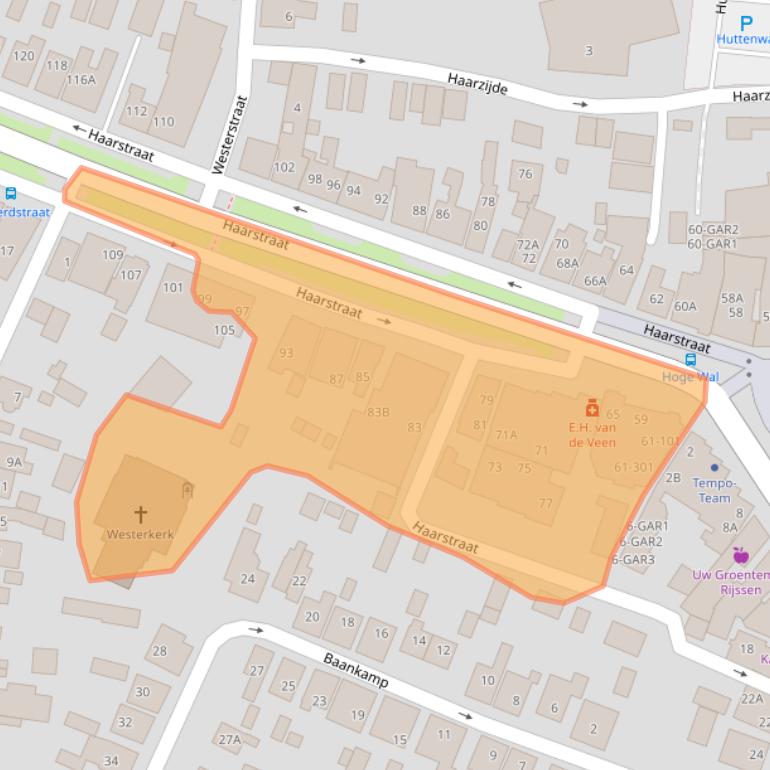 Kaart van postcodegebied 7462AL.