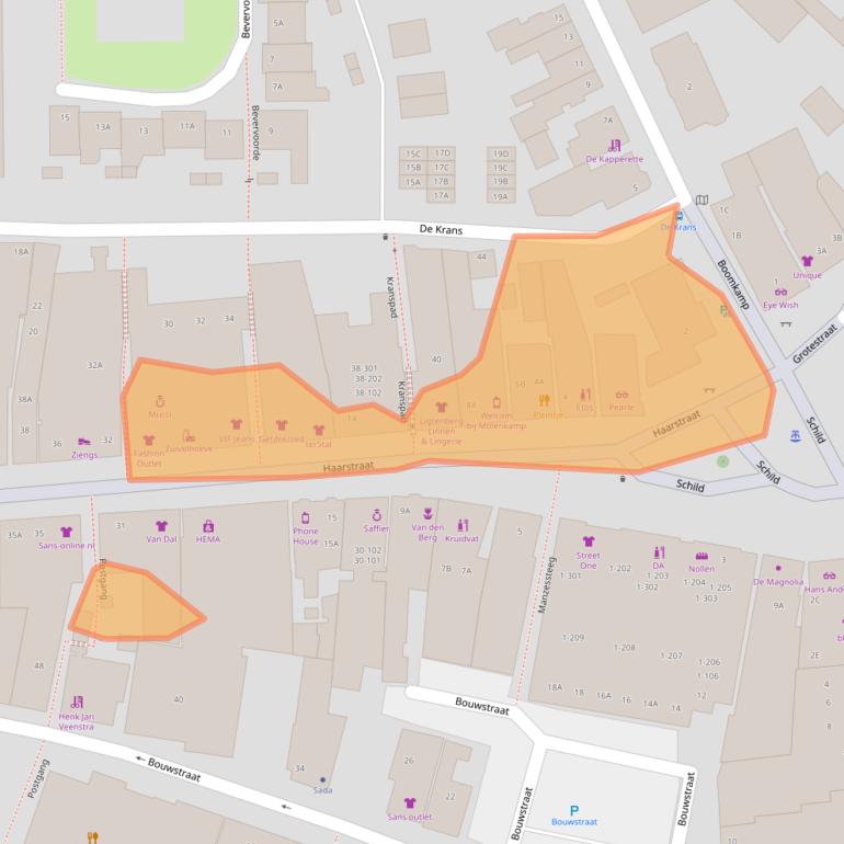 Kaart van postcodegebied 7462AP.