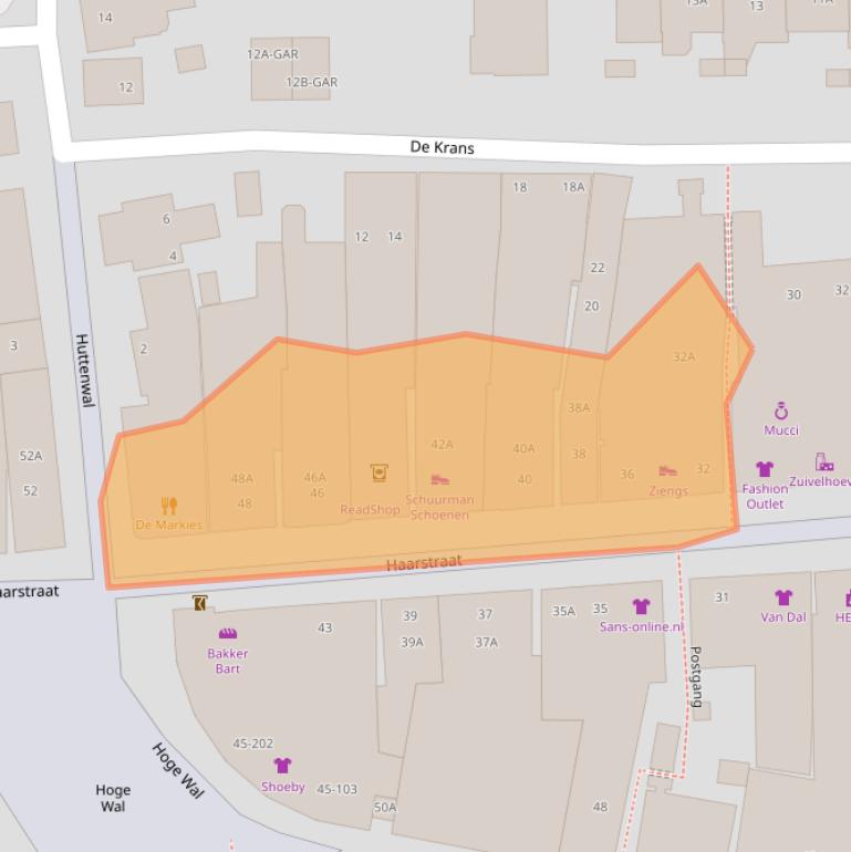 Kaart van postcodegebied 7462AR.