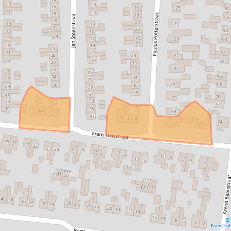 Kaart van postcodegebied 7462BJ.