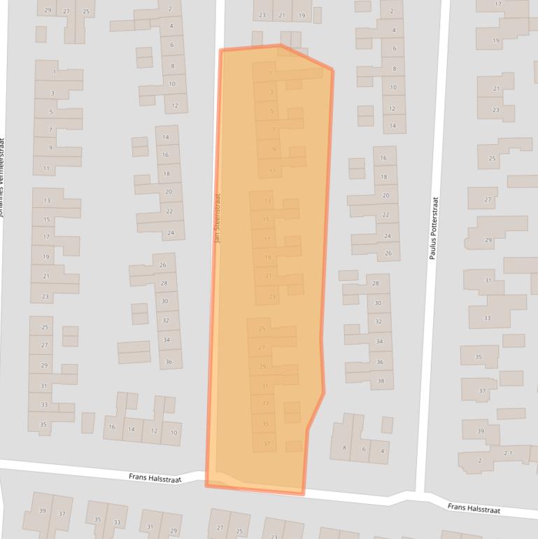 Kaart van postcodegebied 7462BK.