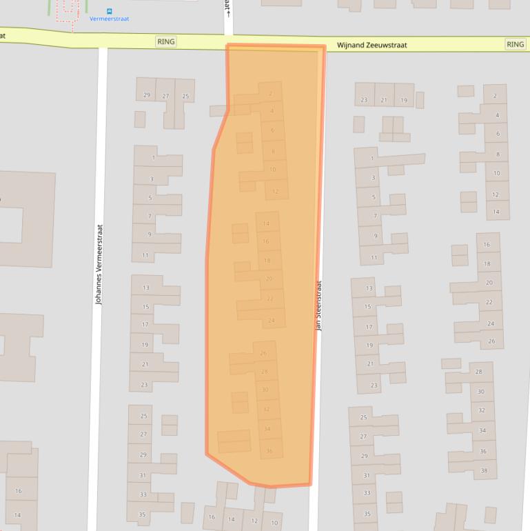 Kaart van postcodegebied 7462BL.