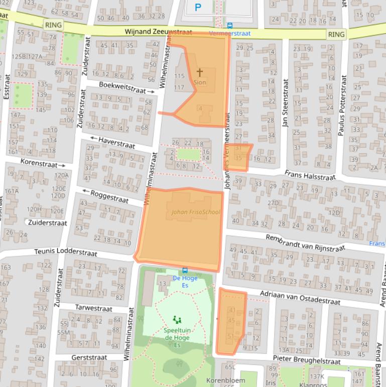 Kaart van postcodegebied 7462BN.