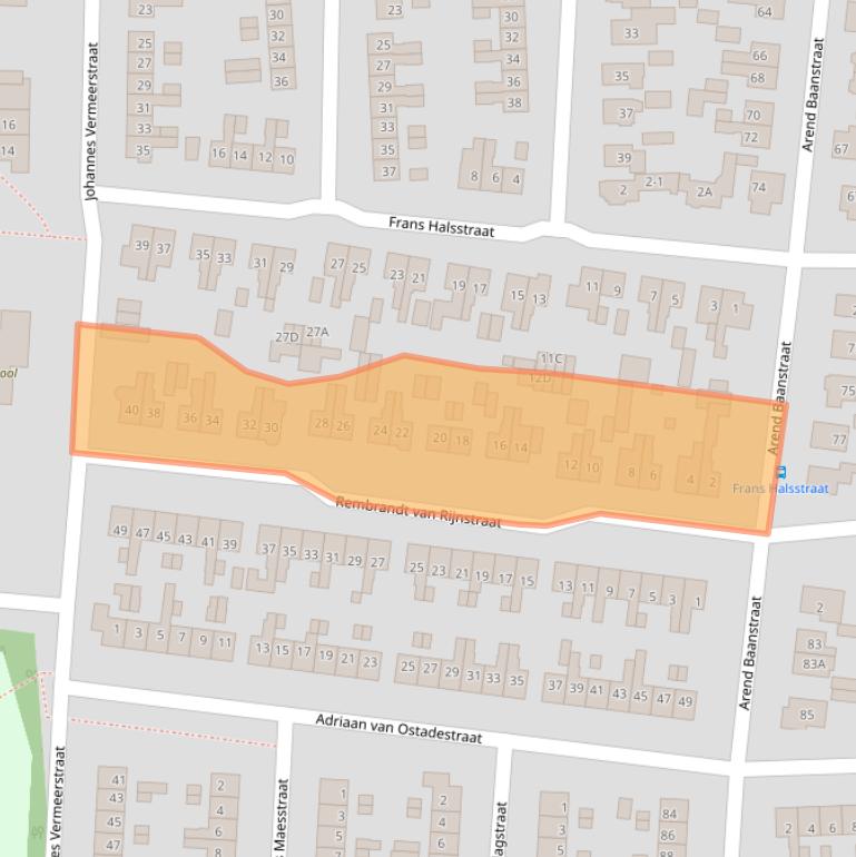 Kaart van postcodegebied 7462BR.