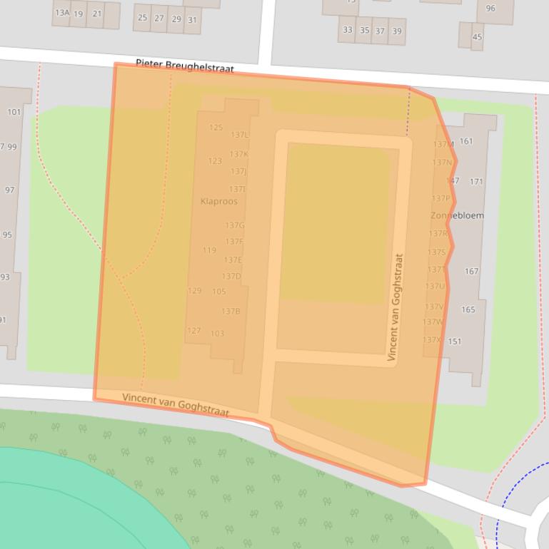 Kaart van postcodegebied 7462CC.