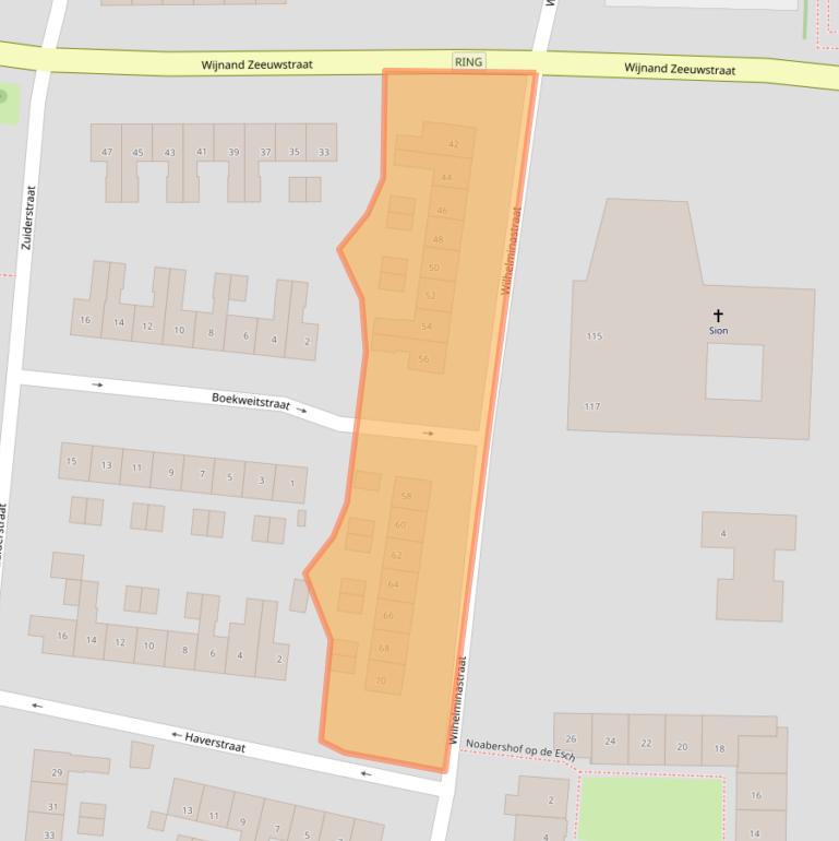 Kaart van postcodegebied 7462CH.