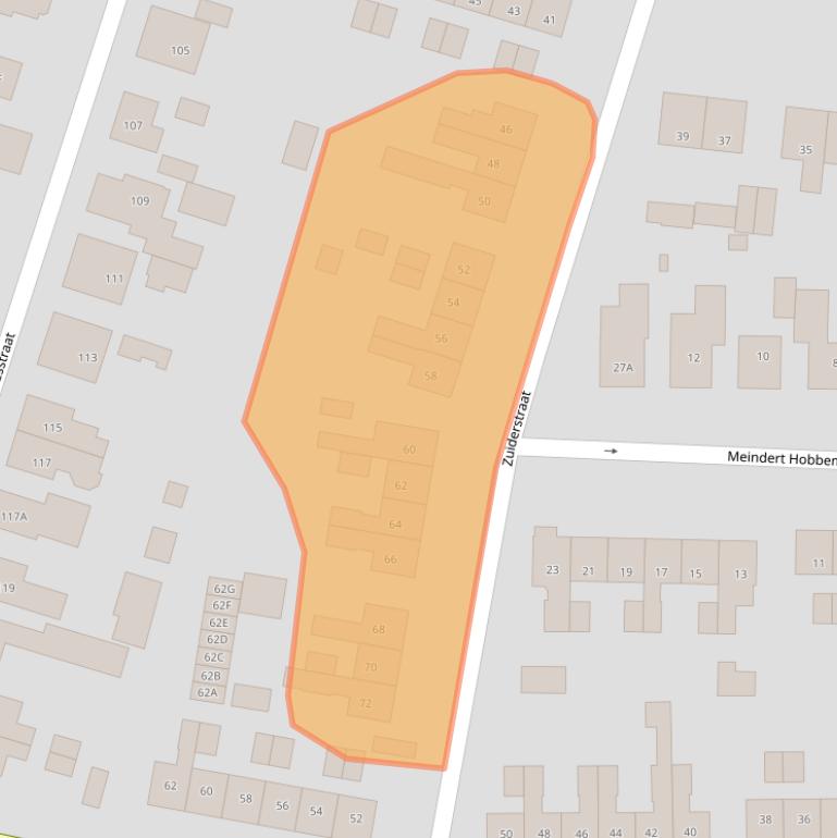 Kaart van postcodegebied 7462CN.