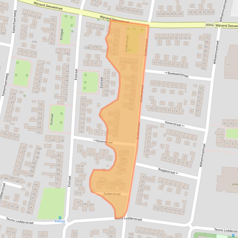 Kaart van postcodegebied 7462CP.