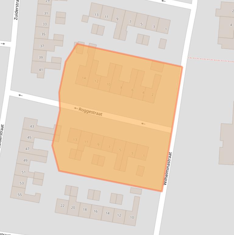 Kaart van postcodegebied 7462CX.