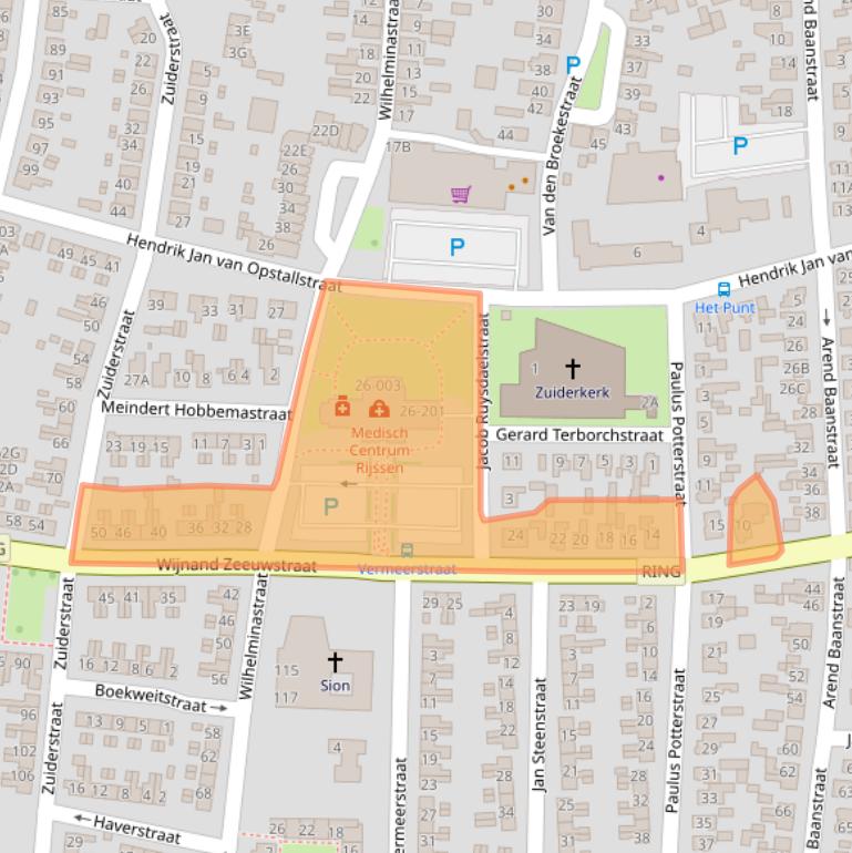 Kaart van postcodegebied 7462DE.