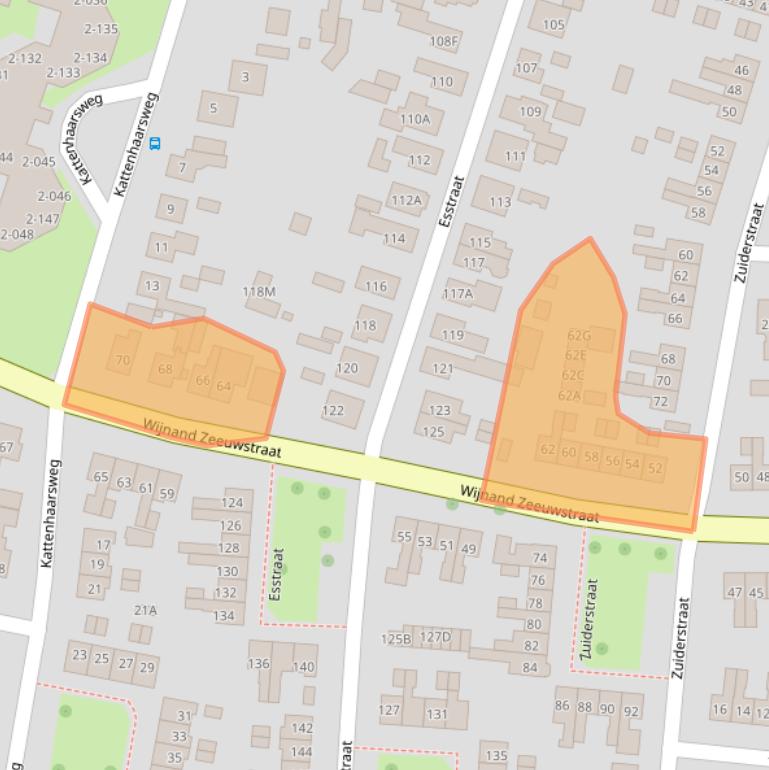 Kaart van postcodegebied 7462DG.