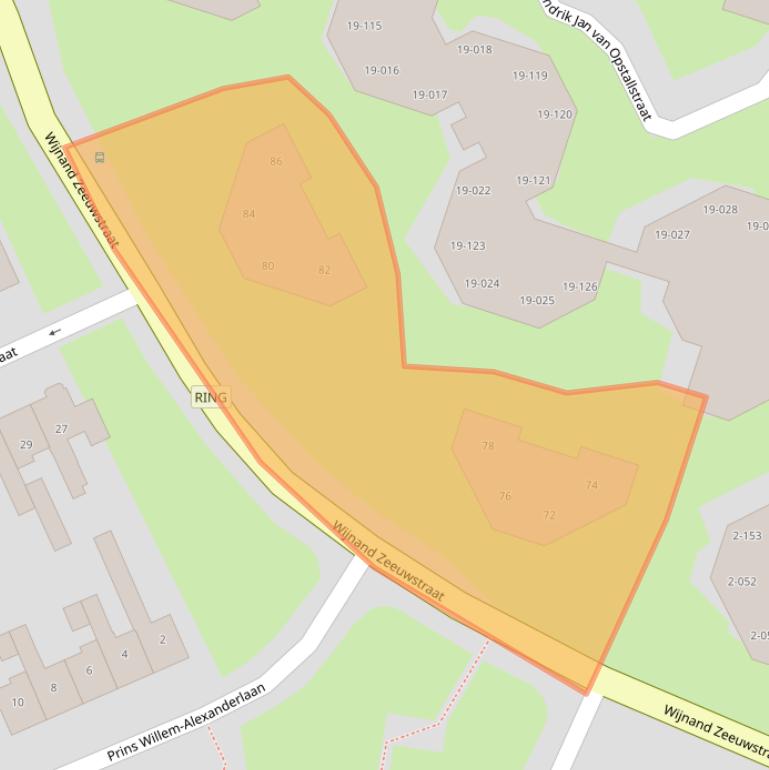 Kaart van postcodegebied 7462DH.