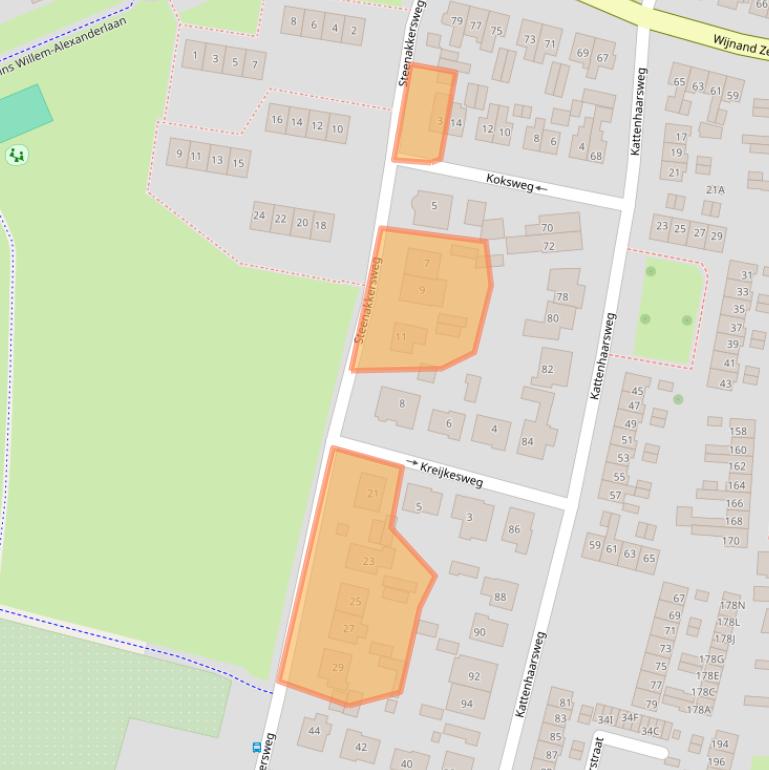 Kaart van postcodegebied 7462DS.