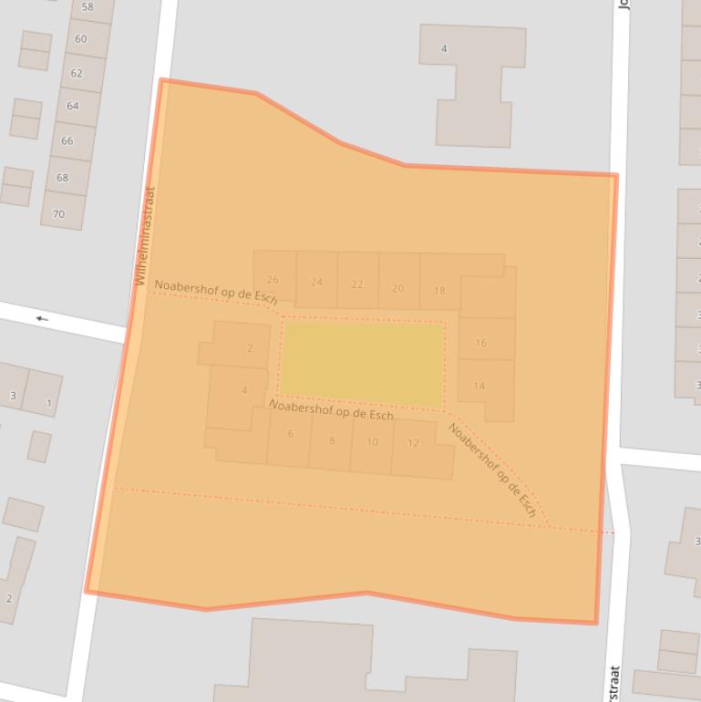 Kaart van postcodegebied 7462DZ.