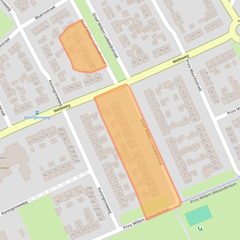 Kaart van postcodegebied 7462EX.