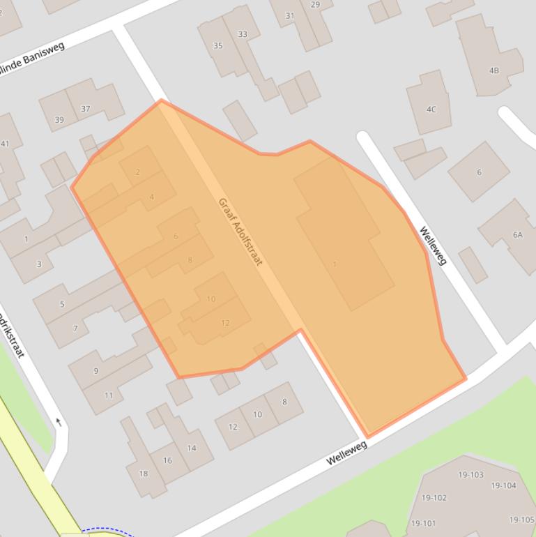 Kaart van postcodegebied 7462GD.