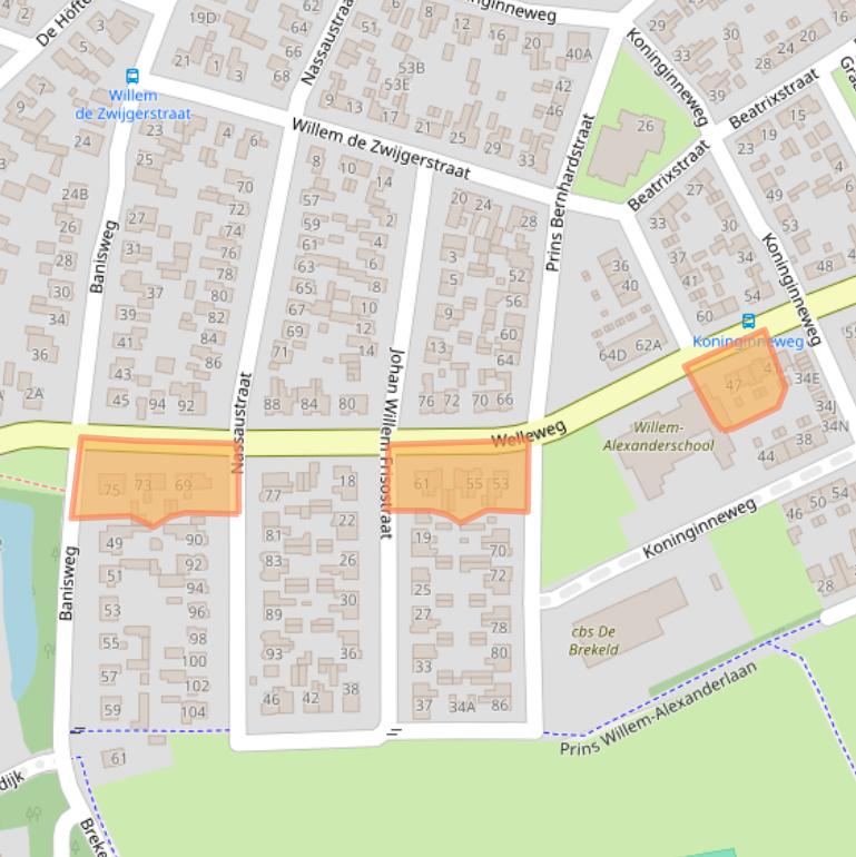 Kaart van postcodegebied 7462GG.