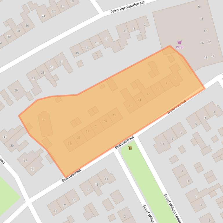 Kaart van postcodegebied 7462GM.