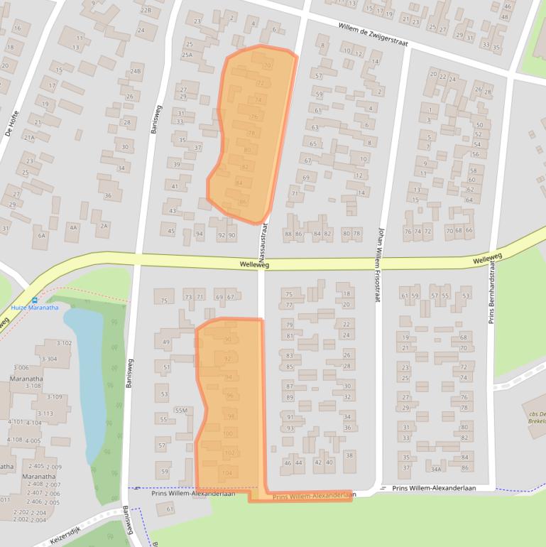 Kaart van postcodegebied 7462HG.