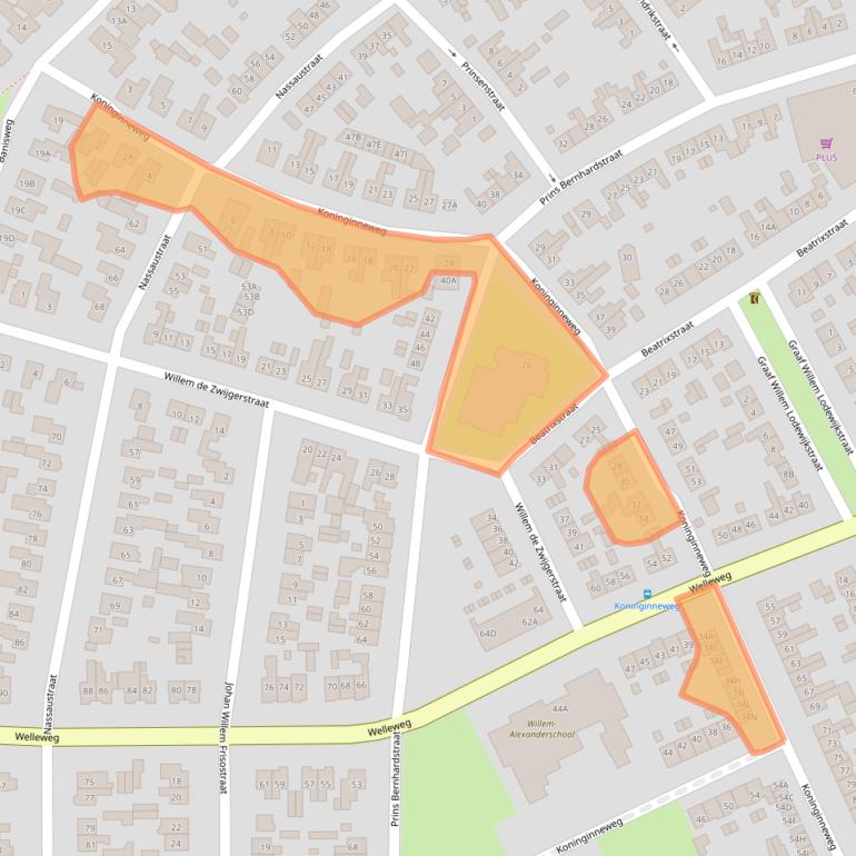 Kaart van postcodegebied 7462HM.