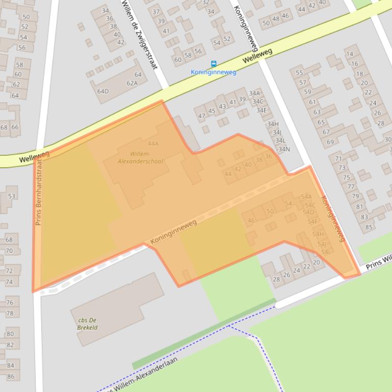 Kaart van postcodegebied 7462HN.