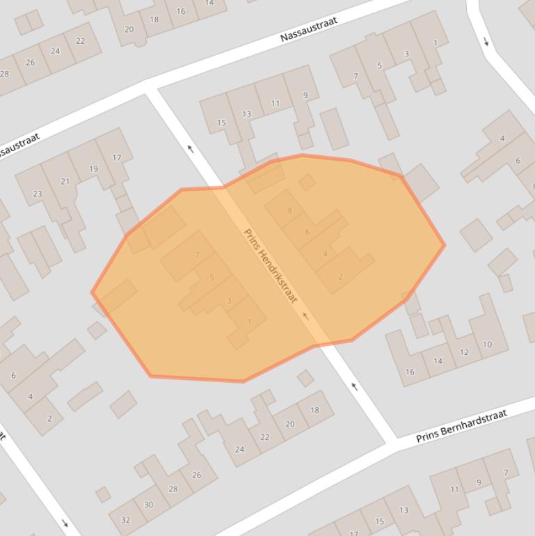 Kaart van postcodegebied 7462HS.