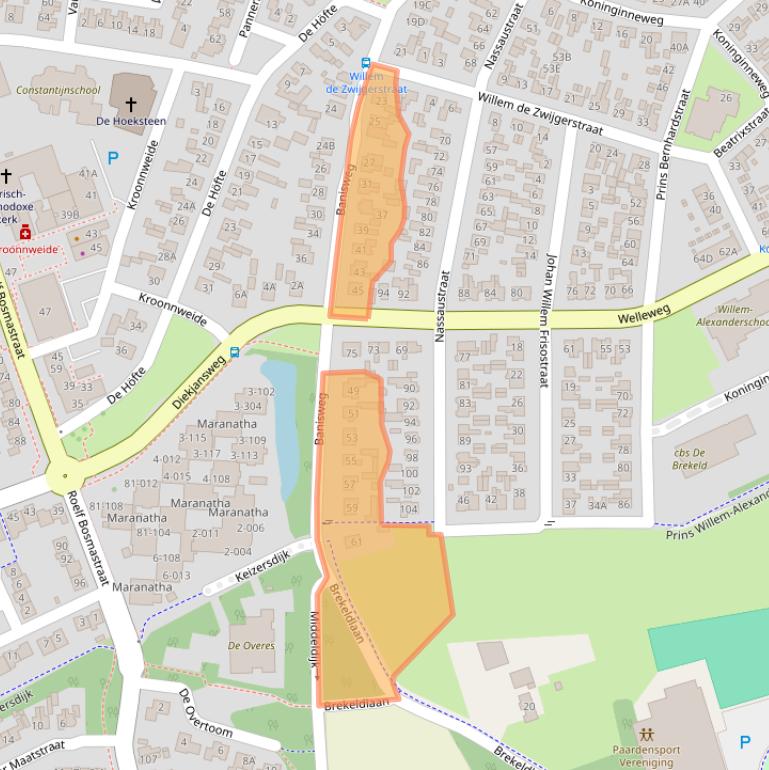 Kaart van postcodegebied 7462HX.