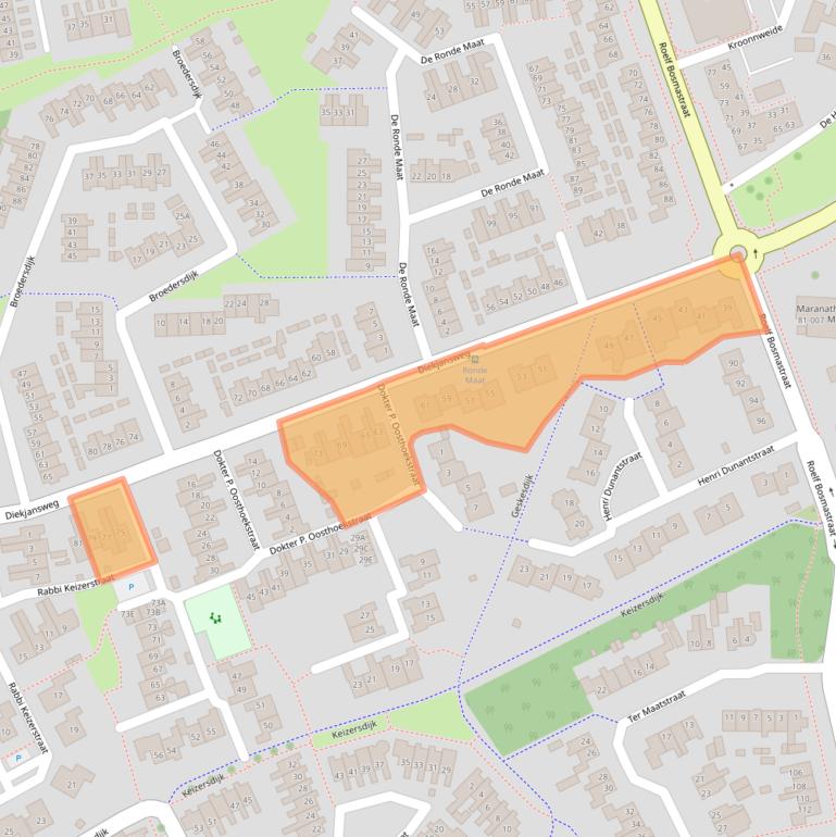 Kaart van postcodegebied 7462JG.