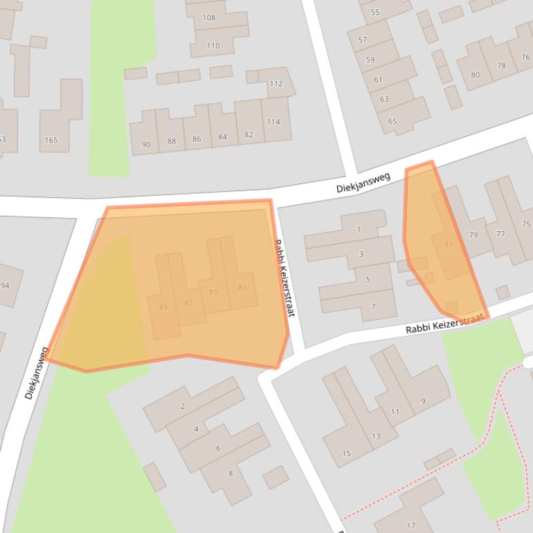 Kaart van postcodegebied 7462JH.