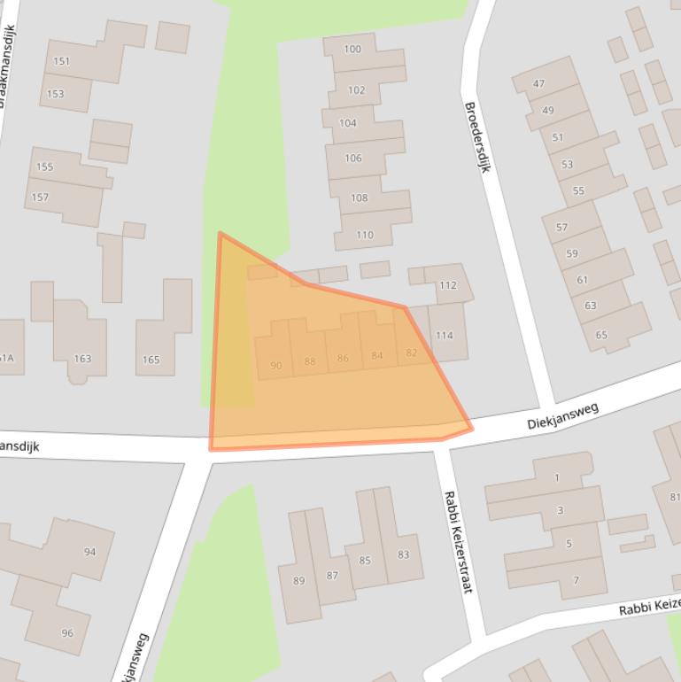 Kaart van postcodegebied 7462JL.