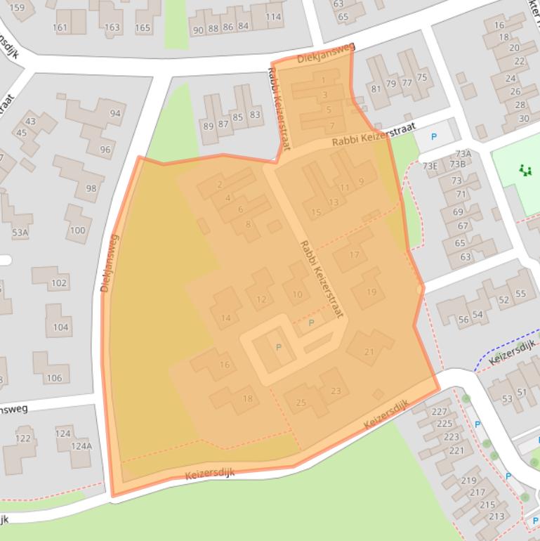 Kaart van postcodegebied 7462JM.