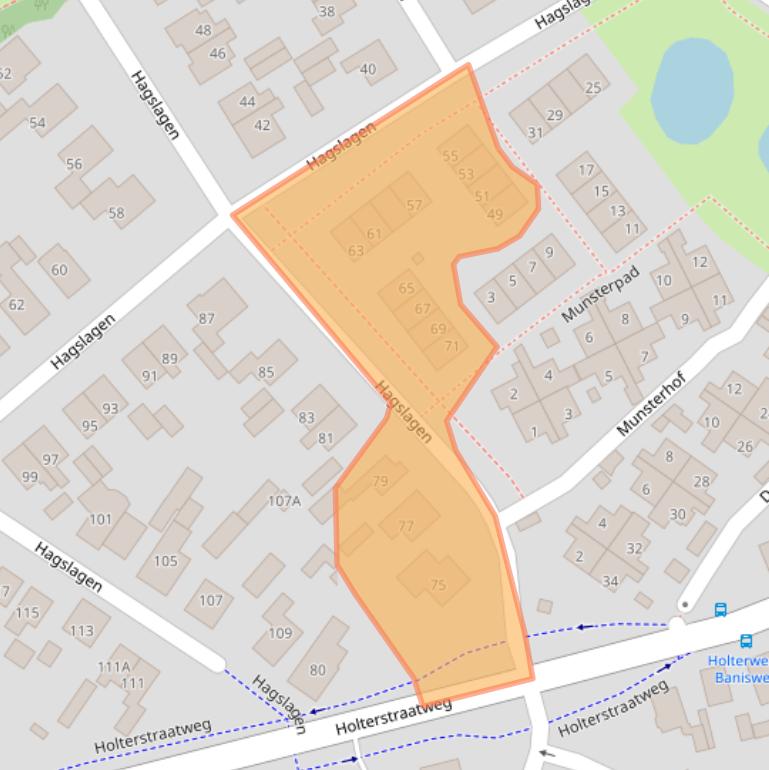 Kaart van postcodegebied 7462KB.