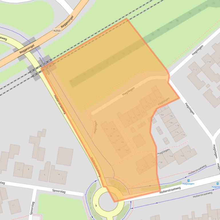 Kaart van postcodegebied 7462KJ.