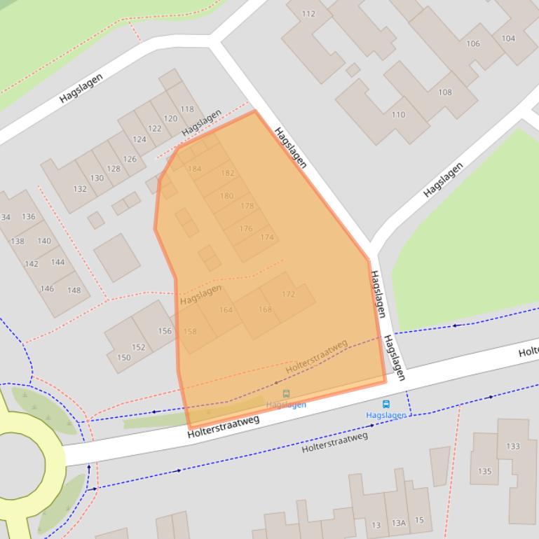 Kaart van postcodegebied 7462KK.