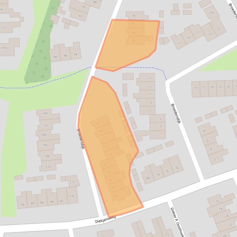 Kaart van postcodegebied 7462LB.