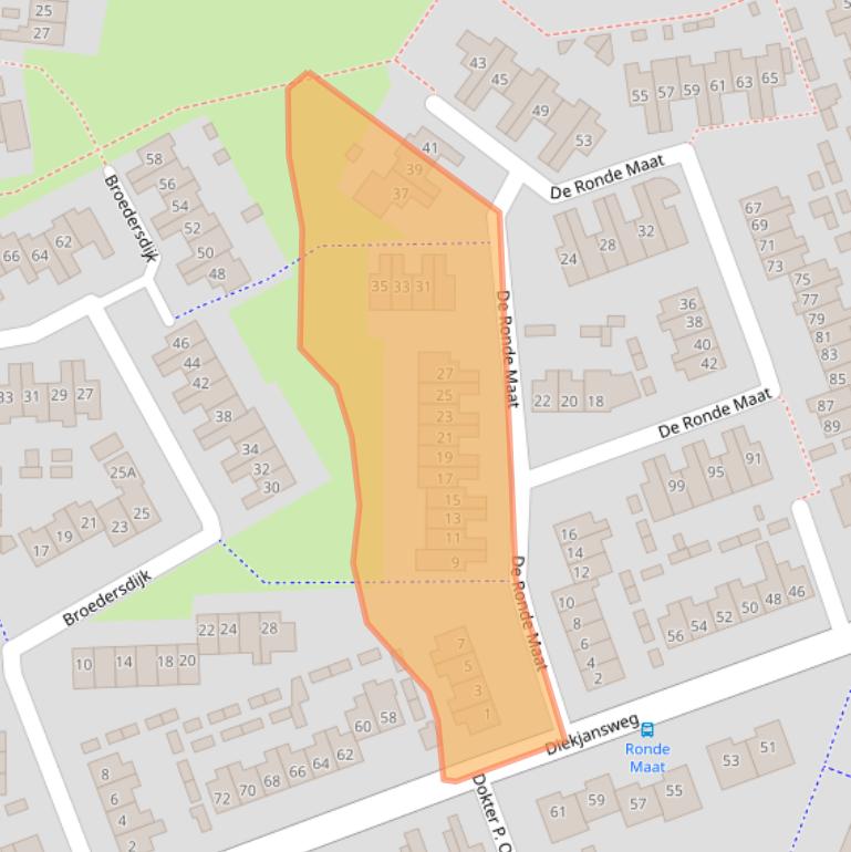 Kaart van postcodegebied 7462LG.