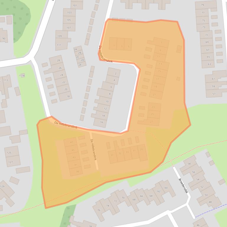 Kaart van postcodegebied 7462LP.