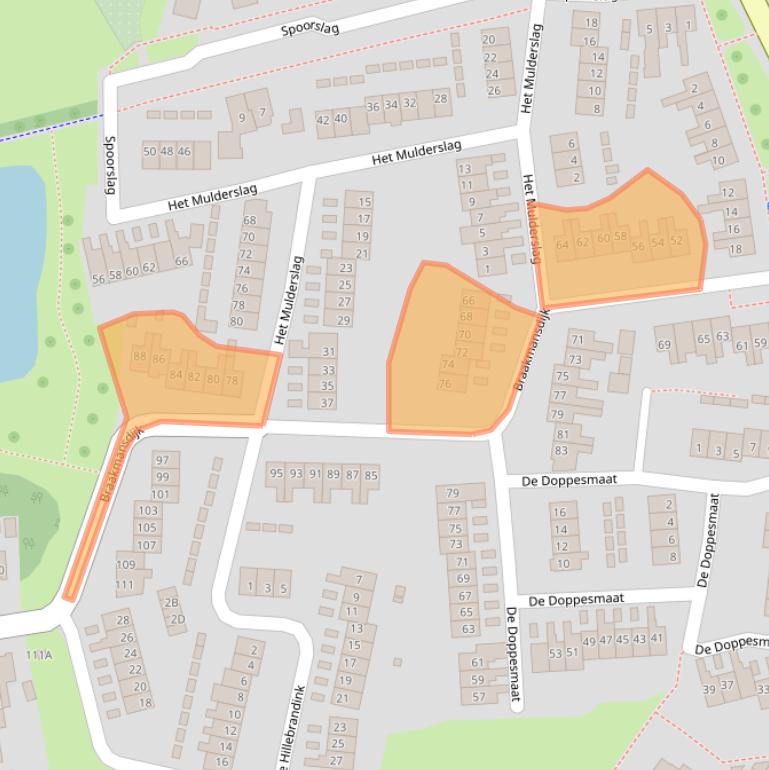 Kaart van postcodegebied 7462LW.