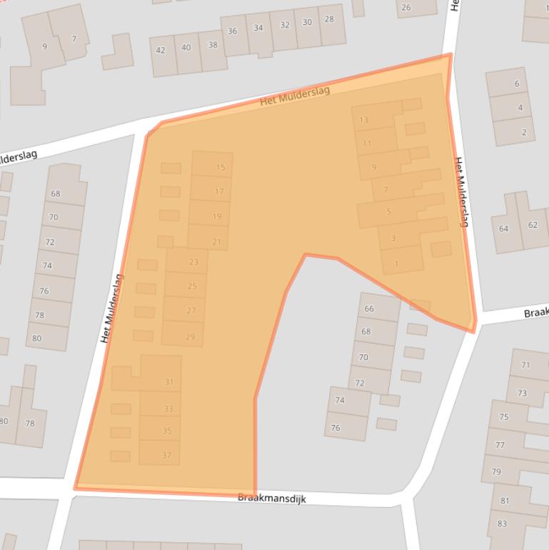 Kaart van postcodegebied 7462MA.